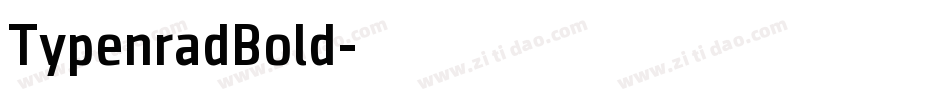 TypenradBold字体转换
