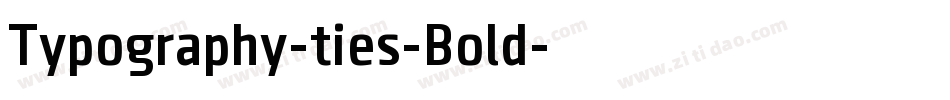 Typography-ties-Bold字体转换
