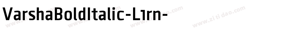 VarshaBoldItalic-L1rn字体转换