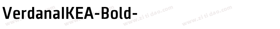 VerdanaIKEA-Bold字体转换
