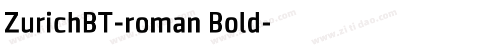 ZurichBT-roman，Bold字体转换