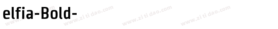 elfia-Bold字体转换