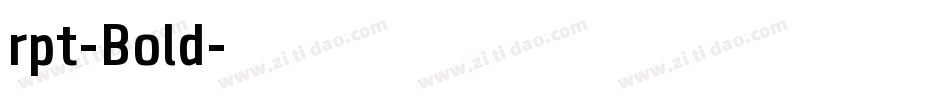 rpt-Bold字体转换
