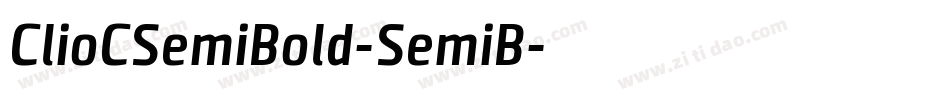 ClioCSemiBold-SemiB字体转换