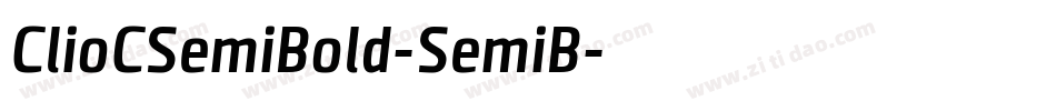 ClioCSemiBold-SemiB字体转换