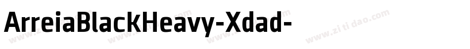 ArreiaBlackHeavy-Xdad字体转换