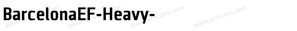 BarcelonaEF-Heavy字体转换
