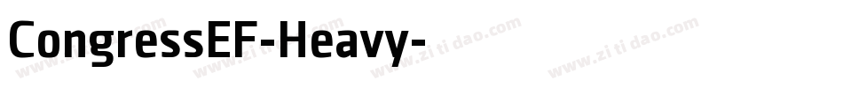 CongressEF-Heavy字体转换