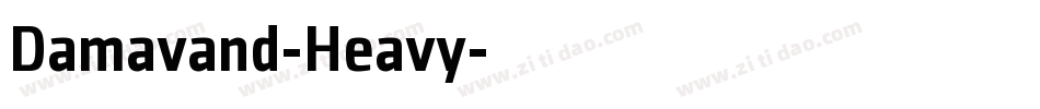 Damavand-Heavy字体转换