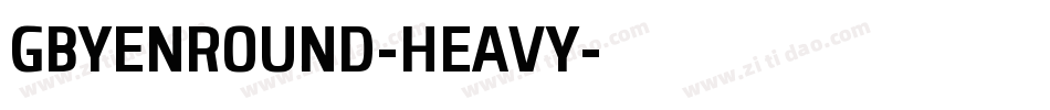 GBYENROUND-HEAVY字体转换
