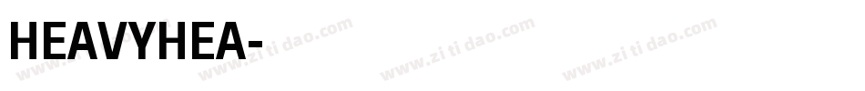 HEAVYHEA字体转换