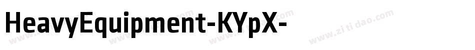 HeavyEquipment-KYpX字体转换