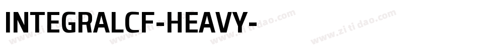 INTEGRALCF-HEAVY字体转换