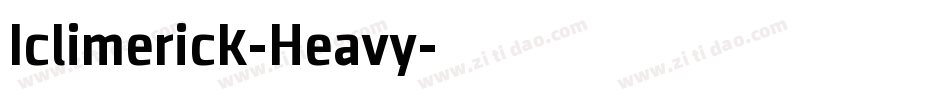 Iclimerick-Heavy字体转换