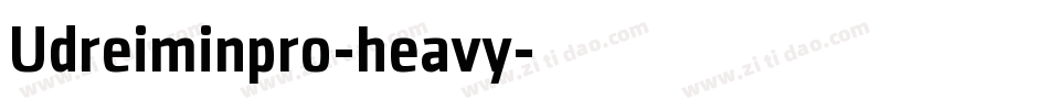 Udreiminpro-heavy字体转换