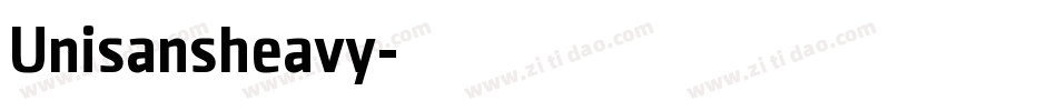 Unisansheavy字体转换