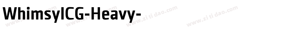 WhimsyICG-Heavy字体转换