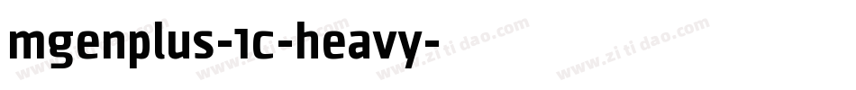 mgenplus-1c-heavy字体转换