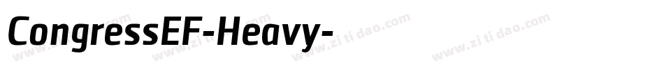 CongressEF-Heavy字体转换