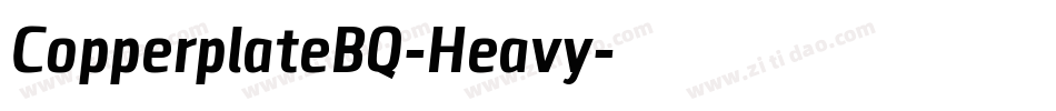CopperplateBQ-Heavy字体转换