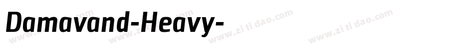 Damavand-Heavy字体转换