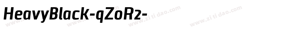 HeavyBlack-qZoR2字体转换