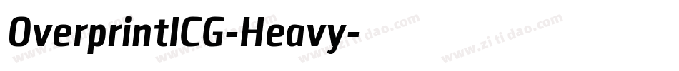 OverprintICG-Heavy字体转换