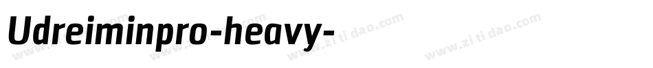 Udreiminpro-heavy字体转换