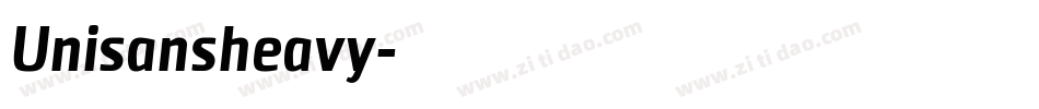 Unisansheavy字体转换