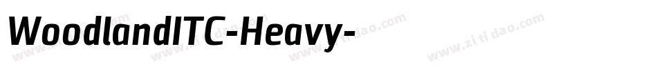 WoodlandITC-Heavy字体转换