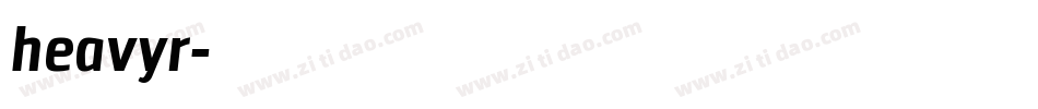 heavyr字体转换