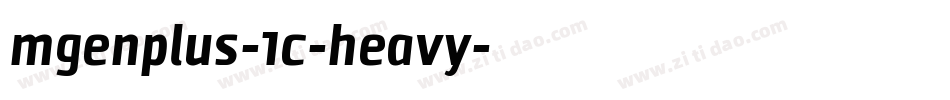 mgenplus-1c-heavy字体转换