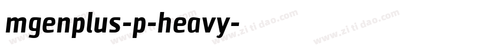 mgenplus-p-heavy字体转换