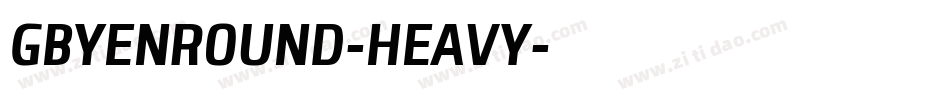 GBYENROUND-HEAVY字体转换