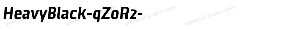 HeavyBlack-qZoR2字体转换