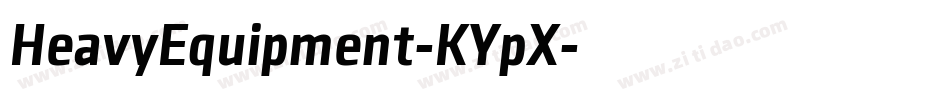 HeavyEquipment-KYpX字体转换