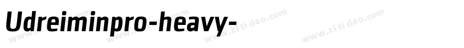 Udreiminpro-heavy字体转换