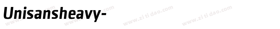 Unisansheavy字体转换