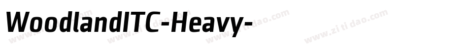 WoodlandITC-Heavy字体转换