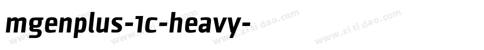 mgenplus-1c-heavy字体转换