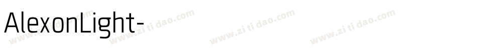 AlexonLight字体转换