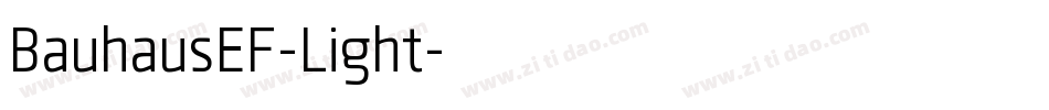 BauhausEF-Light字体转换