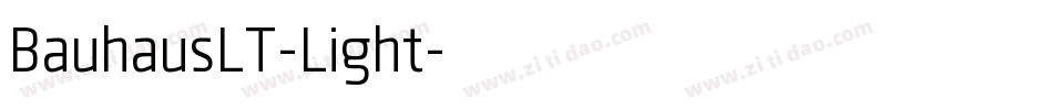 BauhausLT-Light字体转换