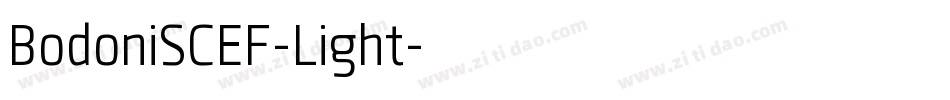 BodoniSCEF-Light字体转换