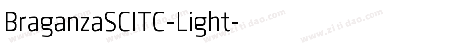 BraganzaSCITC-Light字体转换