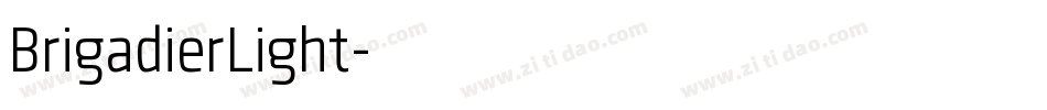 BrigadierLight字体转换