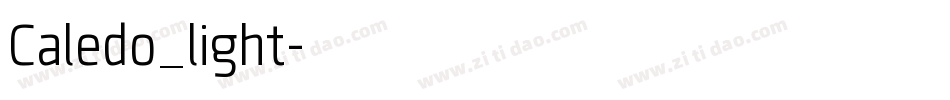 Caledo_light字体转换