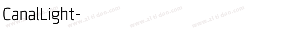 CanalLight字体转换