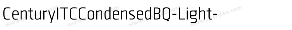 CenturyITCCondensedBQ-Light字体转换