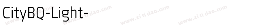CityBQ-Light字体转换